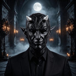 Horrifying Demon Latex Mask – Scary Halloween Ghost-Face Costume Prop