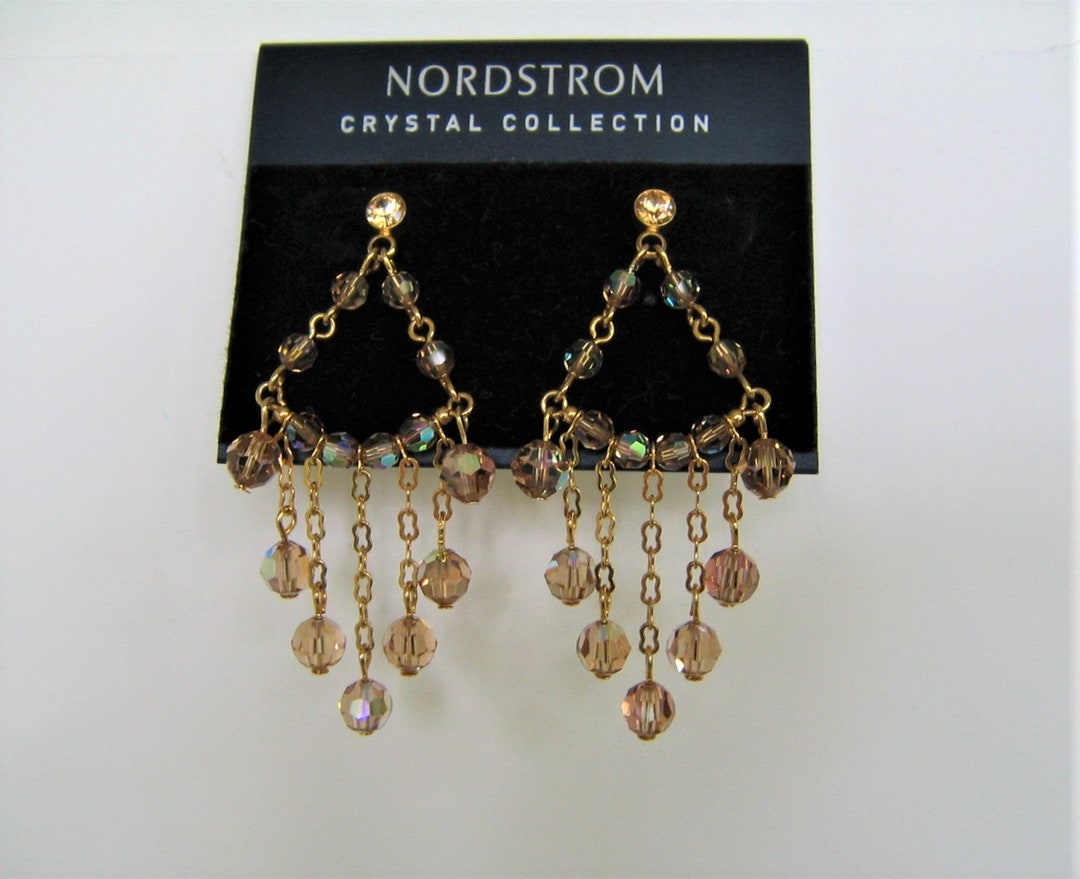 Necklace Liz Palacios Earrings Nordstrom NWT Liz Palacios Large Stud  Earrings/Teal Swarovski Crystals, image size:1080x879