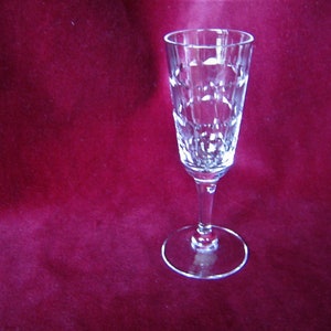CLEAR Crystal CORDIAL GLASS shot glass circa 1950s Shot Glass Liqueur  Glass Collectible Vintage Barwar
