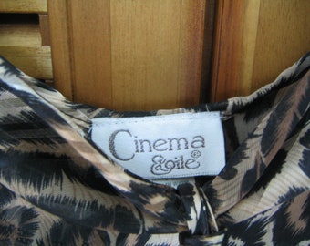 CINEMA ETOILE Camisole and Panties Lingerie Set Leopard Print Bride Gift Size Small