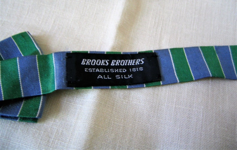 Vintage BROOKS BROTHERS Bow Tie Accessory Silk Tie 1970s 1980s Wonderful Condition Wedding Accessory