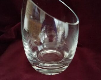 Large Elegant Crystal VOTIVE Candle Holder Candle Stick Candlestick