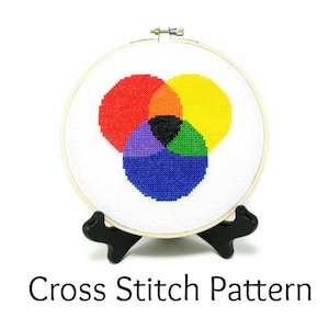 Color Theory Cross Stitch Pattern image 1