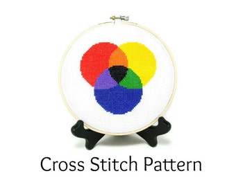 Color Theory Cross Stitch Pattern