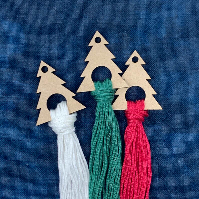 Christmas Tree Thread Drops hanging Ring Style Etsy
