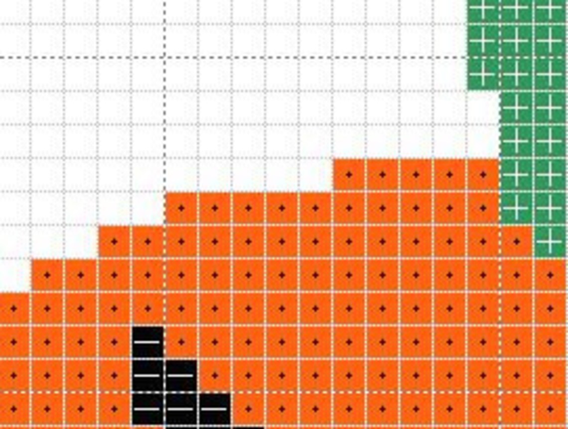 Jack O' Lantern Carved Halloween Pumpkin Cross Stitch Pattern - Etsy