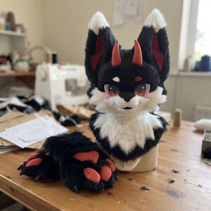 Long plush fursuit Halloween Husky role-play Fox Cat mascot Cosplay disguise