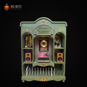 3D Printed Mini Brands, Miniverse Display Shelf with LED Lights, Vinyl Record, Mini Book Collector Storage