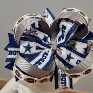 Football Team Ribbon Bows