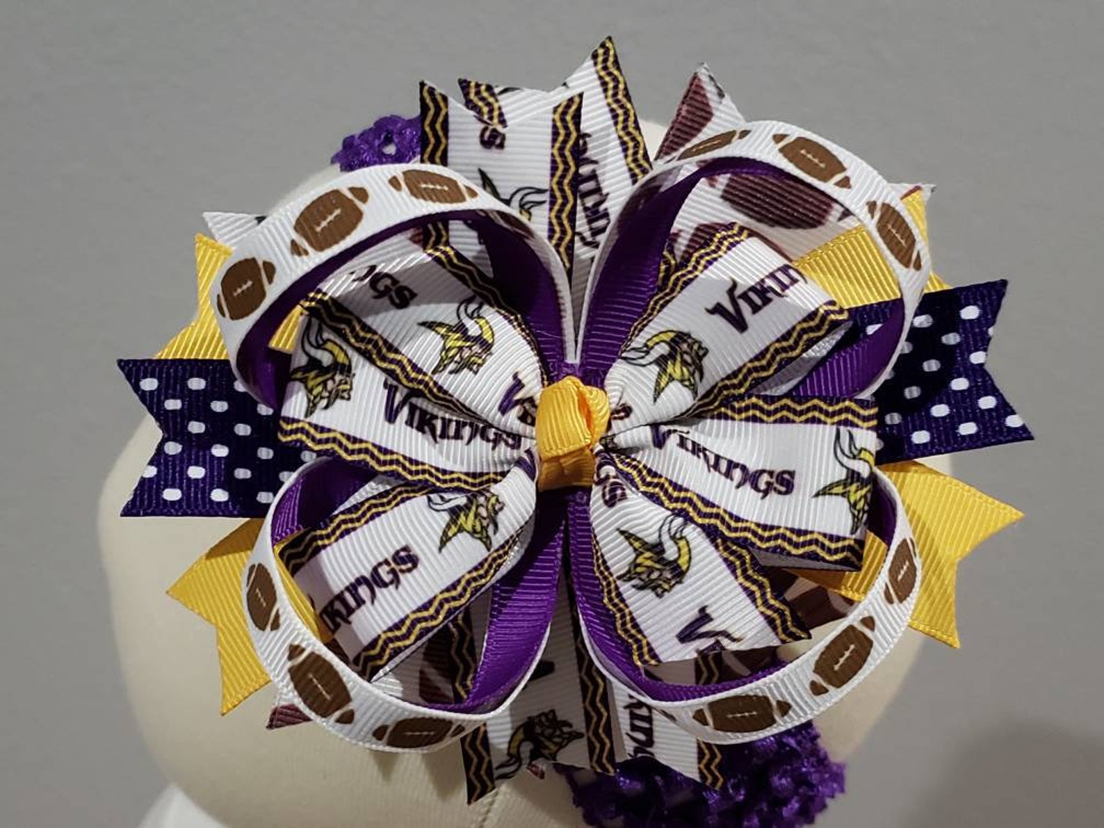 NFL Team Ribbon Bows Etsy