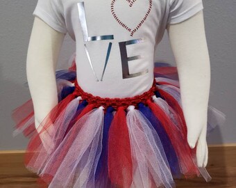 Ensemble tutu de baseball pour bébés oursons