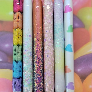 Easter gel pen, Spring glitter pen, pastel bunny inkjoy gel pen, Easter basket gift