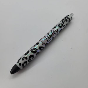 Custom Animal Print gel pen, Leopard Print, Cow Print, Refillable glitter gel pen, Planner Accessories image 2