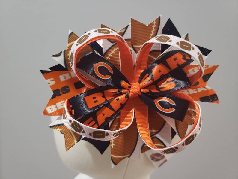 NFL Team Ribbon Bows Etsy