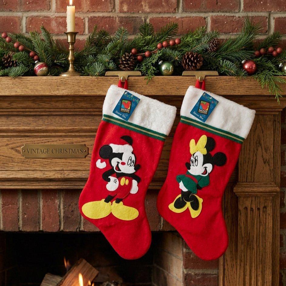 Vintage Mickey Mouse Christmas Stockings - Etsy