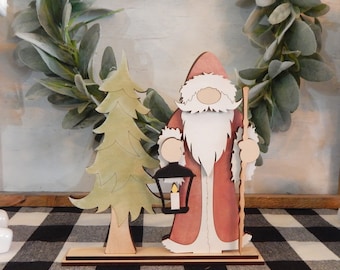 Rustic Santa Christmas Decor
