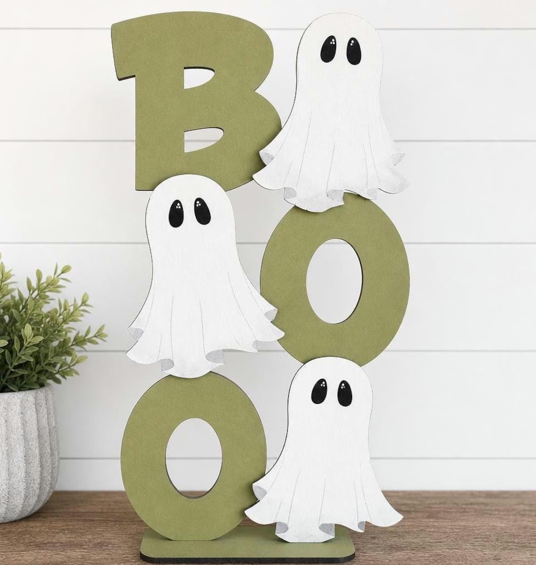 Boo Decor Boo-standing Halloween Decor, Boo Ghost Decor for Halloween - Etsy