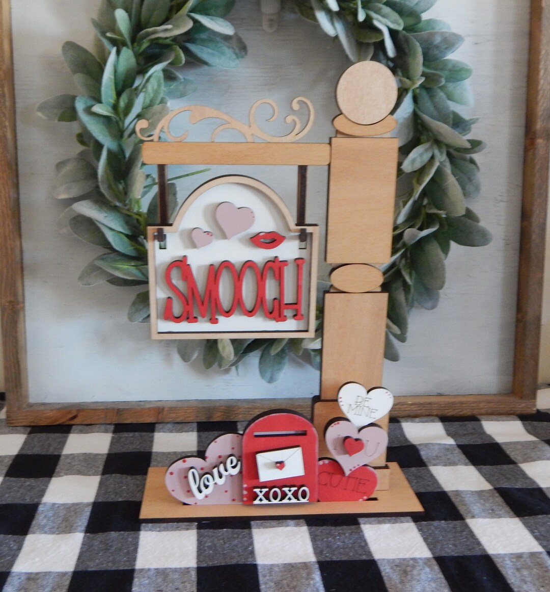 Interchangeable Mini Post Valentine's Sign and Insert Valentine's Decor ...