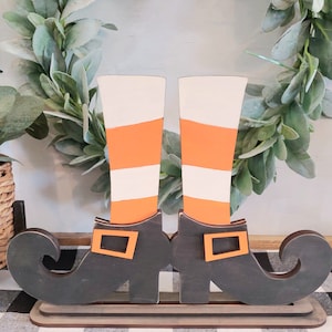 Wood Halloween Witch Boots, Halloween decor, Halloween Witch Decor, Halloween decor, Witch decor