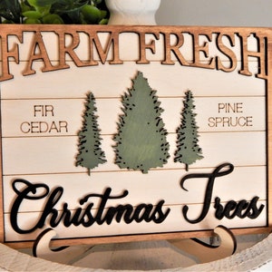 Winter Wonderland Tiered Tray Decor Set, Christmas Signs bild 5