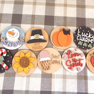 Interchangeable seasonal signs, interchangeable signs for 3&quot; frames