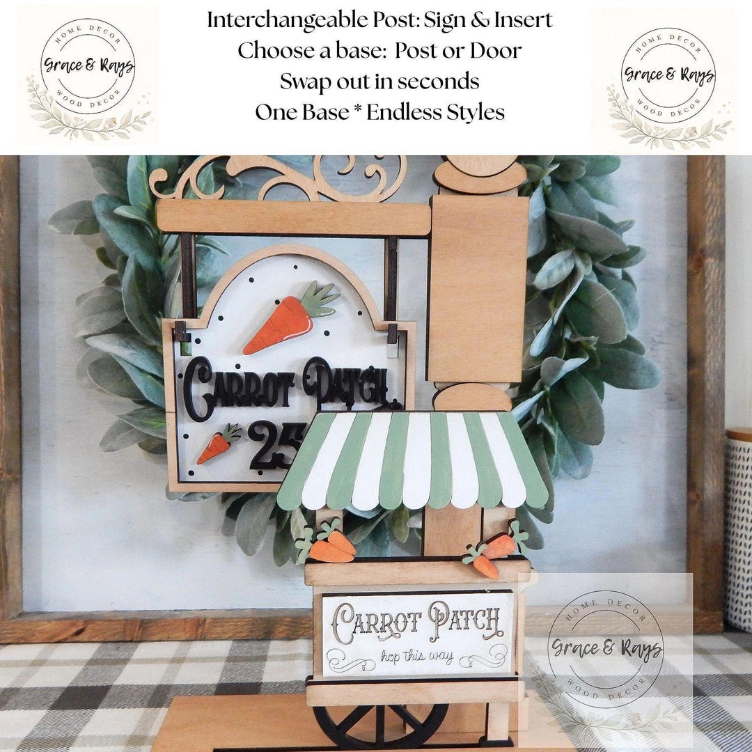 Interchangeable Easter Insert and Sign for the Interchangeable Mini ...