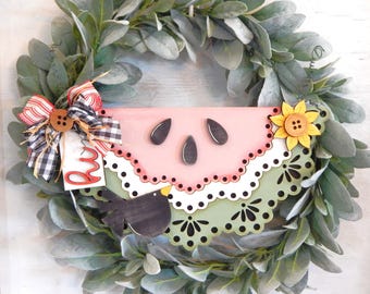 Summer watermelon door hanger, Summer decor, watermelon decor for home