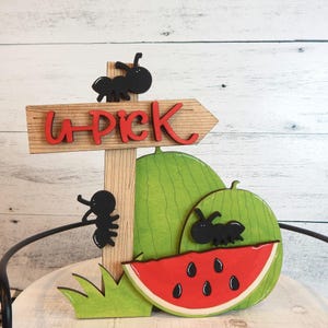 Summer watermelon you pick wood decor, watermelon wood decor, Summer home decor