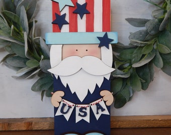uncle sam 4th of july red white and blue coat