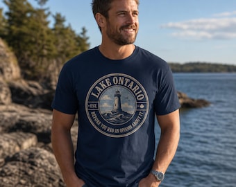 Vintage Lake Ontario badge T-shirt | Opgericht 400 jaar geleden, Canada Pride Shirt