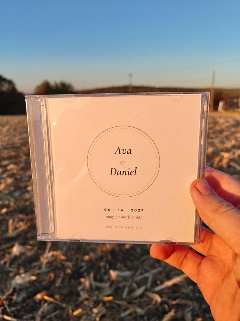 Custom CD Mixtape From Your Playlist | Burned Audio CD With Printed Label, Cover and Tracklist | Personalized Music Gift image 1