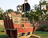Pirate Ship PlayHouse Plan β DIY Wooden Kids Playhouse PDF Build Plans