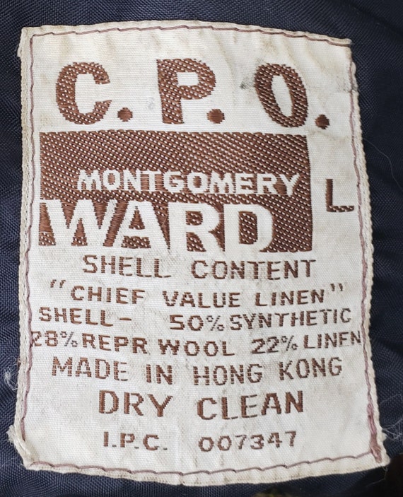 VTG Authentic~Montgomery Wards~60s-70s CPO Wool S… - image 7