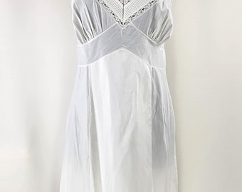 Robe à enfiler JCPenney Adonna vintage des années 60 ~ panneau de modestie nervures en dentelle ~ B40