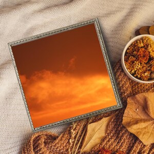 Digital Photography Sunset in Southern Chile - Fire Sunset - (digital download)