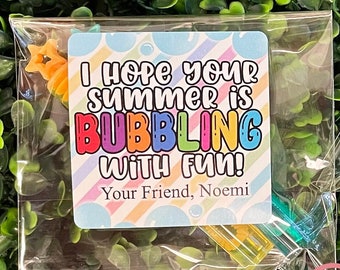 Bubble Favors, End of School Year Gift, Last Day of School Class Gift, Bubble Party Favor, Kindergarten Graduation, Gift for Student