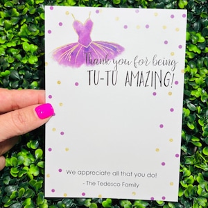 PRINTED Dance Teacher Gift Card Holder, Dance Teacher Thank You Card, Dance Teacher Appreciation Card, Ballet Tap Jazz Hip Hop Dance Gift