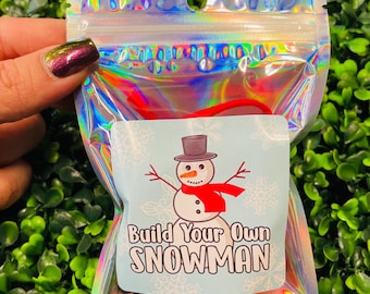 Build Your Own Snowman Kit: Christmas Party Favors, Holiday Craft, Class Party Gift