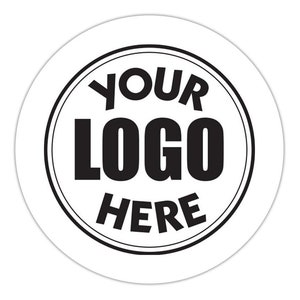 Custom LOGO Labels, Round Labels With Your Business Logo, Promotional Labels, Business Logo Labels, Business Brand Labels, Glossy Labels