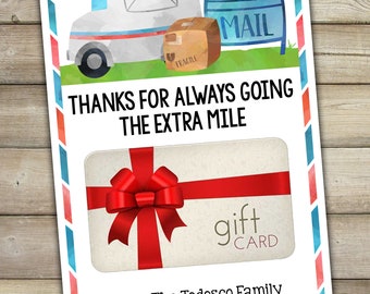 printable christmas card for mail carrier