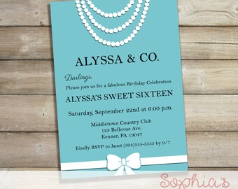 Tiffany Invitations Etsy