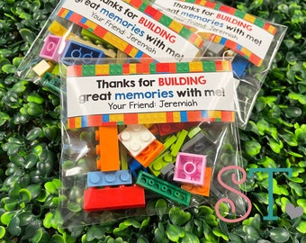 End of School Year Gift, Last Day of School Class Gift, Building Blocks Party Favor, Kindergarten Graduation Party Favor, Gift for Student