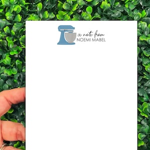 Personalized Kitchen Notepad: Baking Theme, Chef Gift