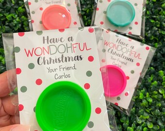 Personalized Christmas Party Favor: Molding Clay Gift with Card