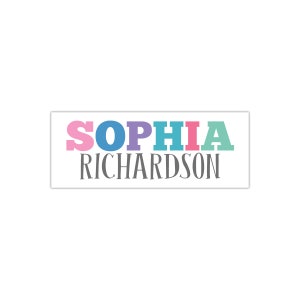Girl Name School Supply Labels, Waterproof Labels, Personalized Name Labels, Labels for School Supplies, Name Stickers, Bottle Labels, D2