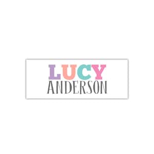Girl Name School Supply Labels, Waterproof Labels, Personalized Name Labels, Labels for School Supplies, Name Stickers, Bottle Labels