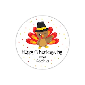 Happy Thanksgiving Tags, Appreciation Gift, Thanksgiving Favor Tags, Thanksgiving Treat Bag Tags, Little Turkey Tags, Thanksgiving Treat Tag