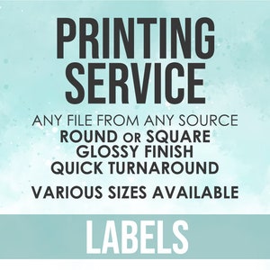 Printing Service: Glossy Stickers & Labels, Custom Sizes