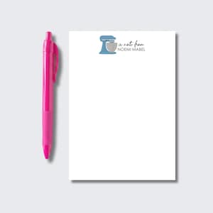 Personalized Kitchen Notepad: Baking Theme, Chef Gift