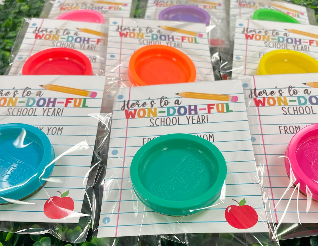 Personalized Play Dough Clay Doh Gift: Back to School Class Gift